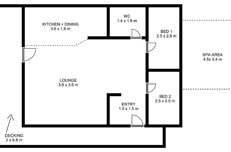 Vakantiehuis Lodge 2 - Hot Tub