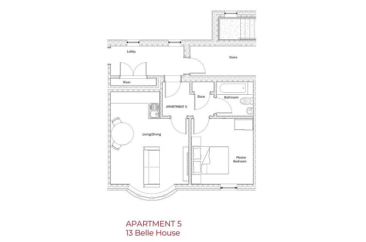 Appartement Belle House, Apt 5