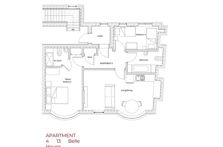 Appartement Belle House, Apt 4