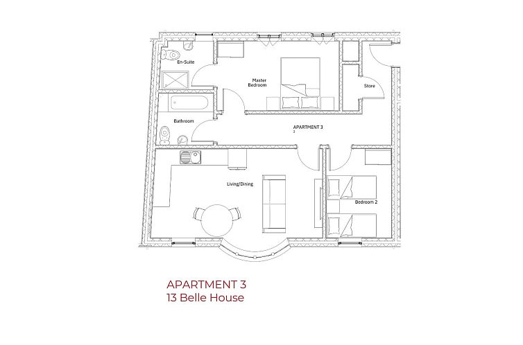 Appartement Belle House, Apt 3