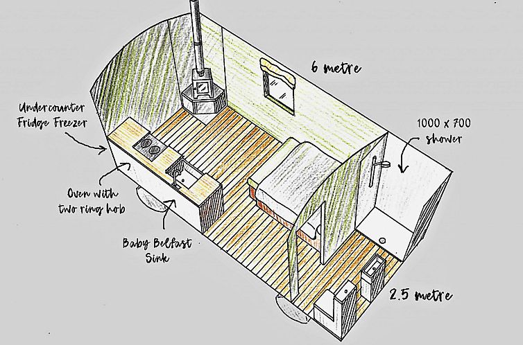 Vakantiehuis 'Joan' Shepherds Hut