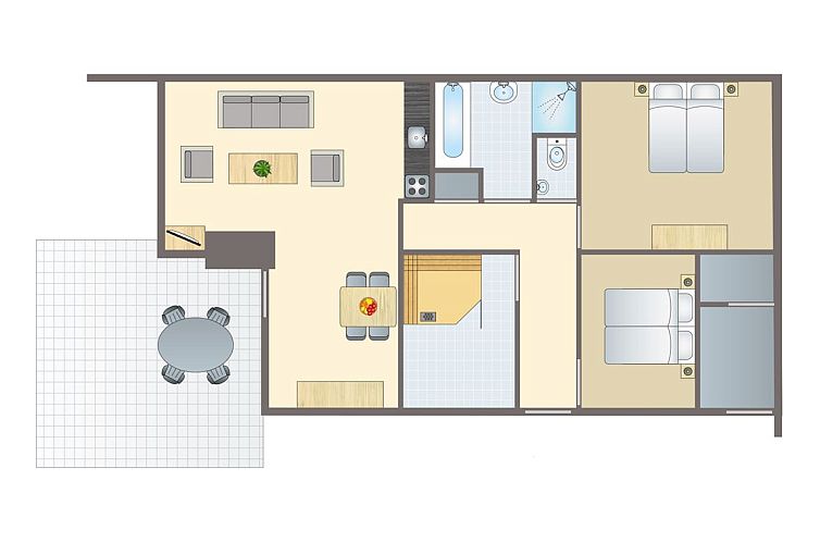 Guest house 070607 - Bungalow Hainaut - Village l'Eau d'Heure | 4-persoons bungalow | 4L1