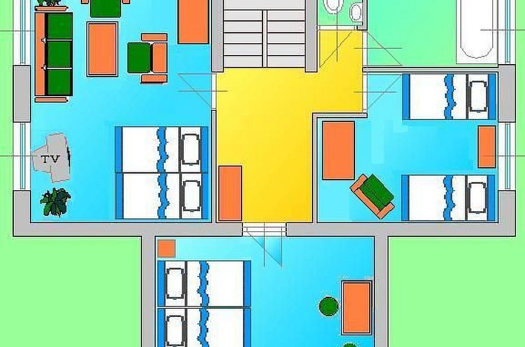 Appartement Wohnung mit Terrasse, Grill und Garten
