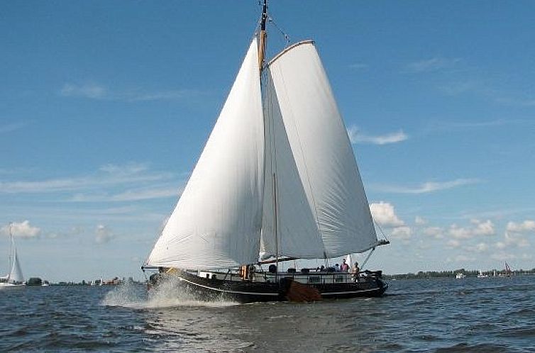 Zeilboot De Syl op de Friese meren bij Gaastmeer, ideaal voor een avontuurlijk verblijf op het water.