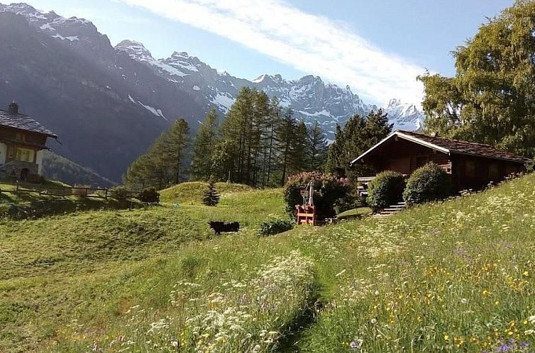 Appartement 'Lo Chalet' der Balkon über dem Matterhorntal