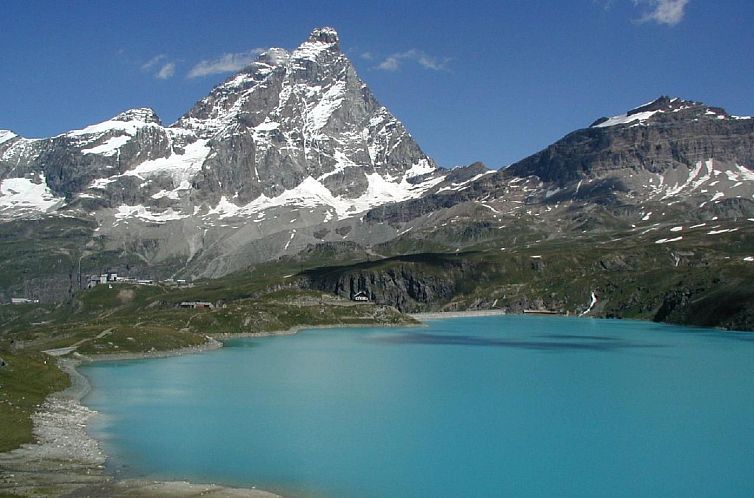 Appartement 'Lo Chalet' der Balkon über dem Matterhorntal