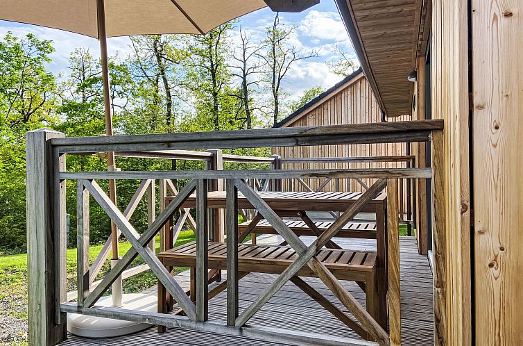 Vakantiehuis Modernes Chalet für 4 Personen in einem Waldpa
