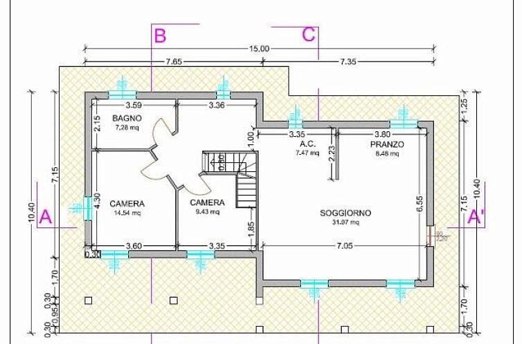 Vrijstaande woning in Imperia