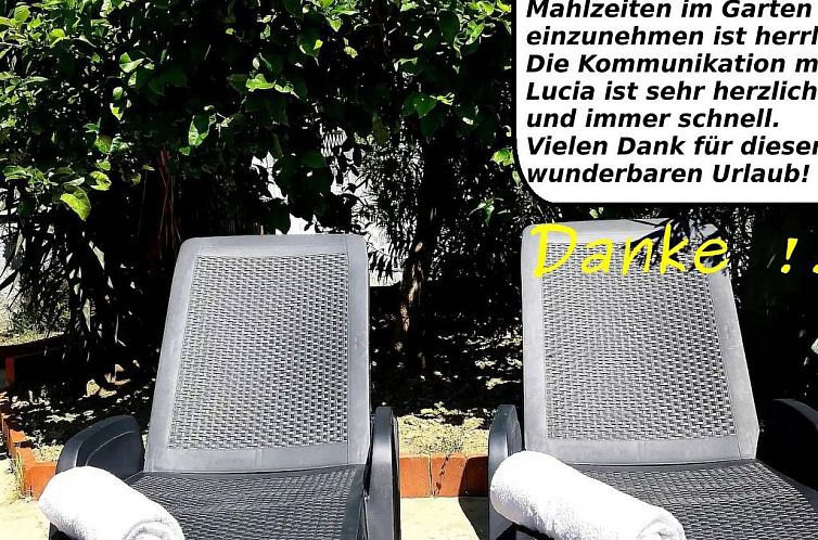 Appartement Wohnung mit Garten, wenige Minuten vom Meer entf