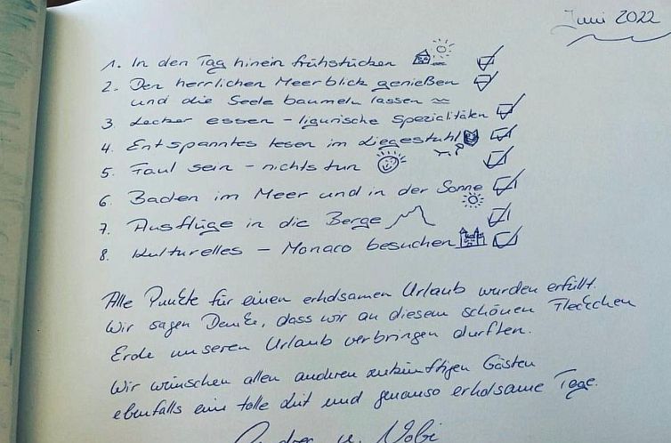 Appartement Bella Vista Poggi  - fantastischer Meerblick