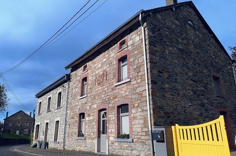 Rustic vacation home in Vielsalm, Ardennes, Belgium with character stone facade and authentic charm.