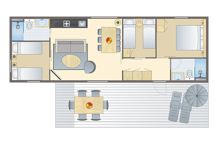 6 persoons lodge | 6B