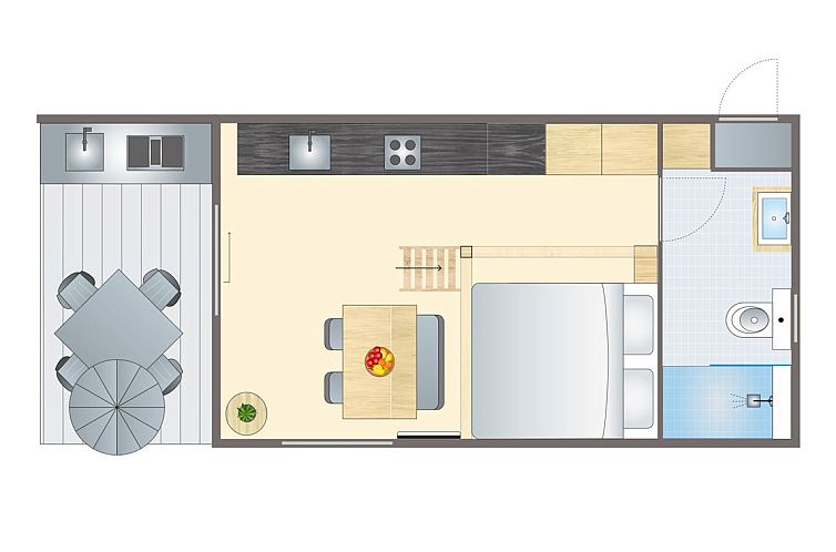 2-4 persoons buiten tiny house | 2-4BE