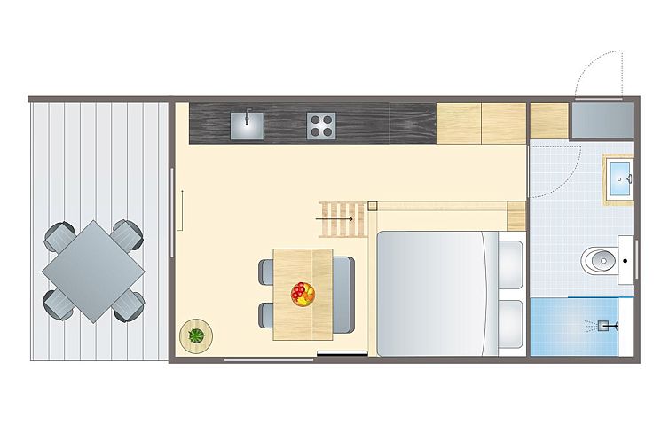 2-4 persoons tiny house | 2-4B