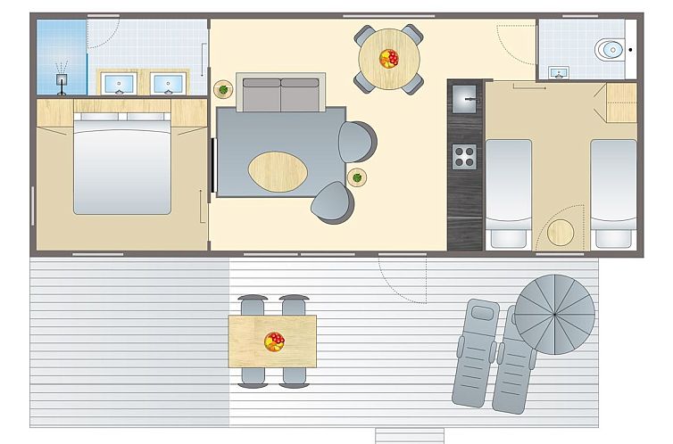 4 persoons lodge | 4B