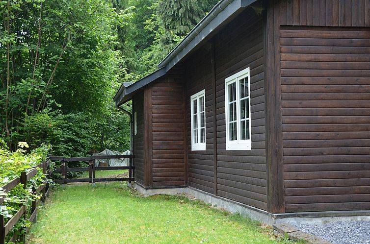 Vacation home ARD024 in Hodister, Ardennes, Belgium with wooden facade and green garden, surrounded by serene nature.