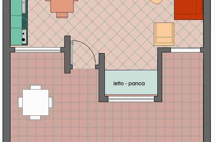 Appartement Zwei-Zimmer-Wohnung 1