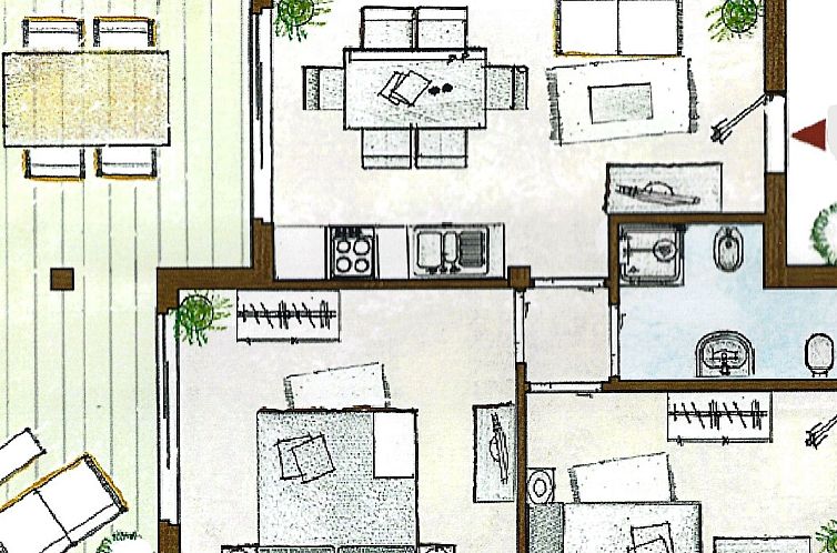Appartement Atemberaubendes Familien-Penthouse mit Meerblick
