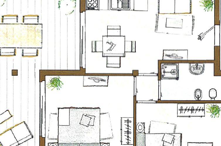 Appartement Wunderschöne Familienwohnung für bis zu 3 Pers