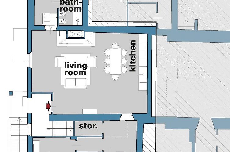 Appartement Geräumige Wohnung mit 3 Schlafzimmern und 3 Bä
