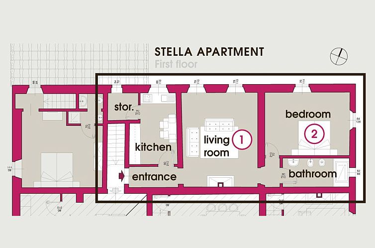 Appartement Charmante 1-Zimmer-Wohnung in Reggello