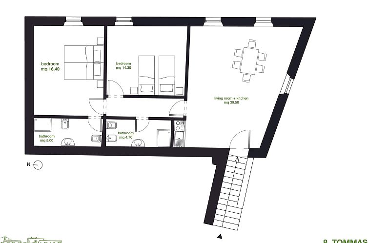 Appartement 'Tommaso' mit Schwimmbad