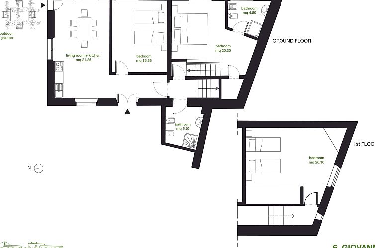 Appartement 'Giovanni' mit Pool