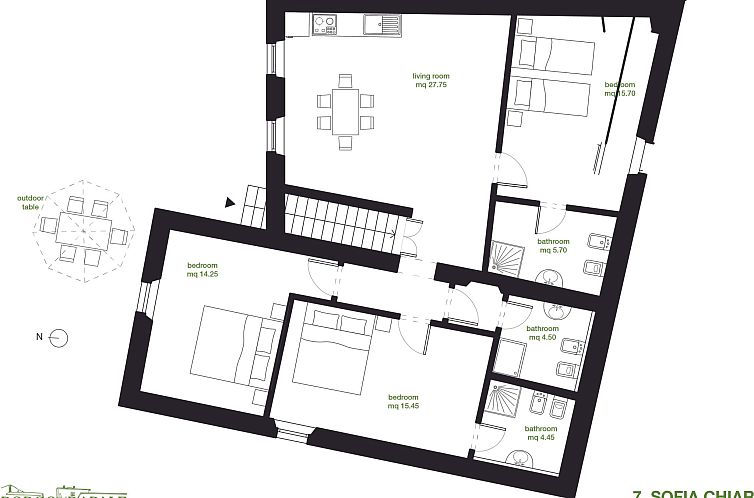 Appartement 'Sofia' mit Pool