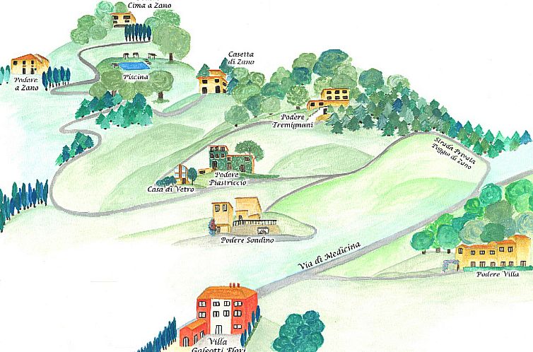 Vakantiehuis Podere Piastriccio/Casa di Vetro