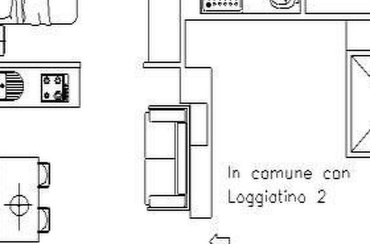 Appartement Santinovo Loggia Ferienwohnung