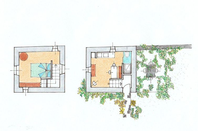 Appartement Anwesen mit Terrasse