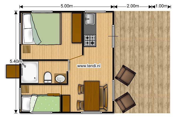 Safaritent incl. Sanitair