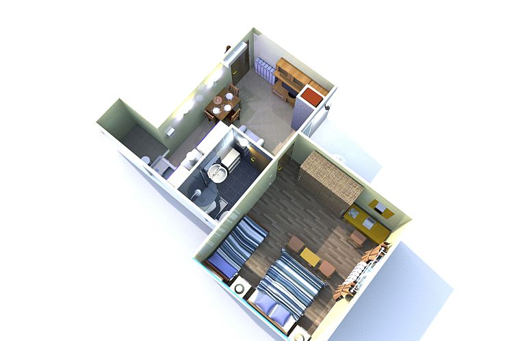 Appartement Wohnung mit Balkon