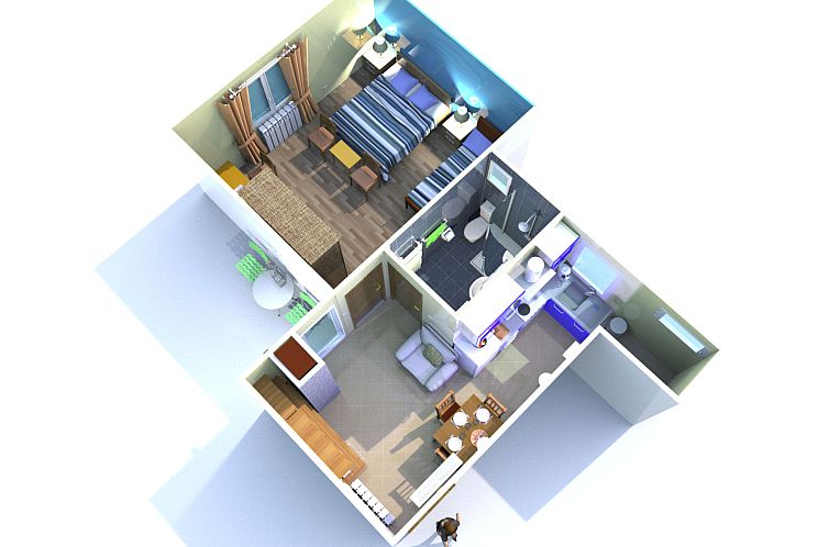 Appartement Wohnung mit Balkon