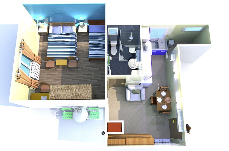 Appartement Wohnung mit Balkon