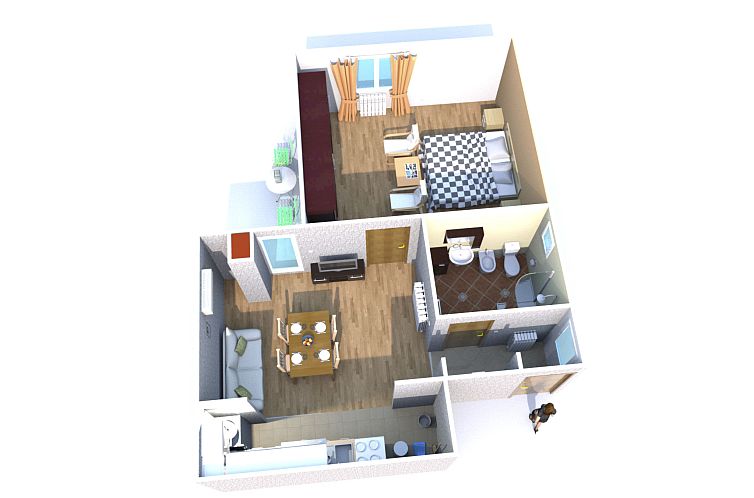 Appartement "Gemütlicher Garten" mit Terrasse