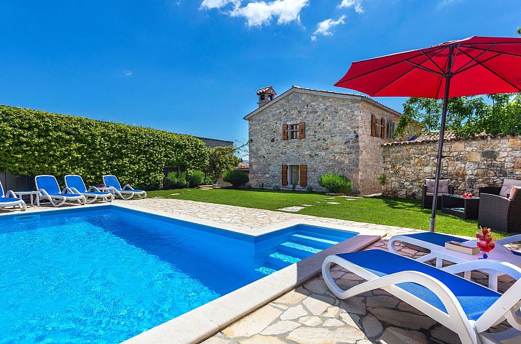 Unterkunft 1013034 - Ferienhaus Istrien - Vakantiehuis Modernes Ferienhaus in Vadreš mit Privatem Poo