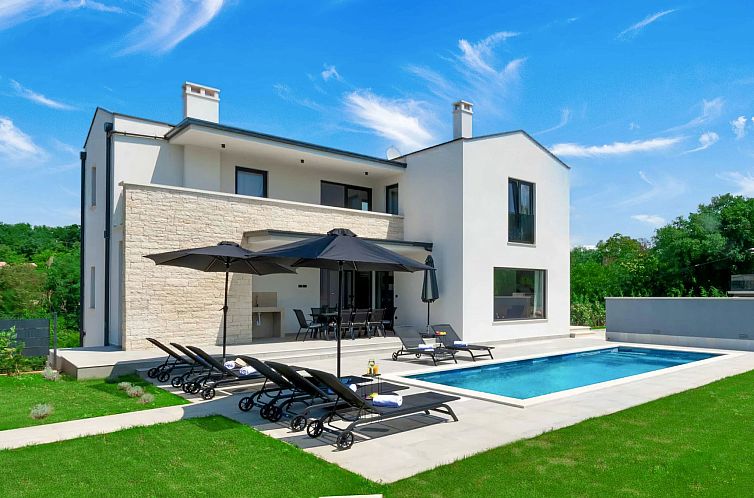 Unterkunft 10134208 - Ferienhaus Istrien - Vakantiehuis Modern 300m² Villa - King Beds and Leisure Zon