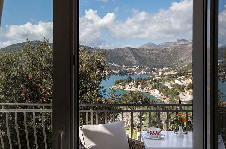 Appartement Mélanie C im ersten Stock einer Villa am Strand