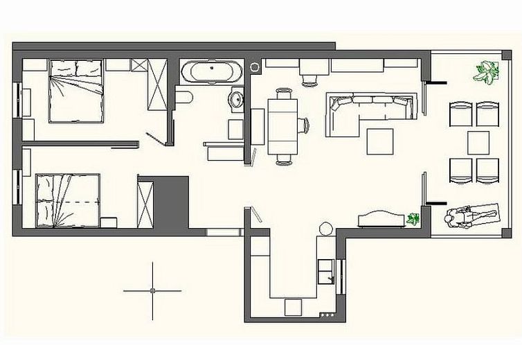 Appartement für 4 Personen ca. 82 m&sup2; in Mali Zaton, Da