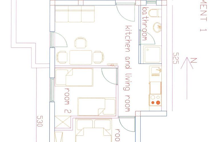 Appartement Wohnung in Sveta Nedilja mit privatem Parkplatz