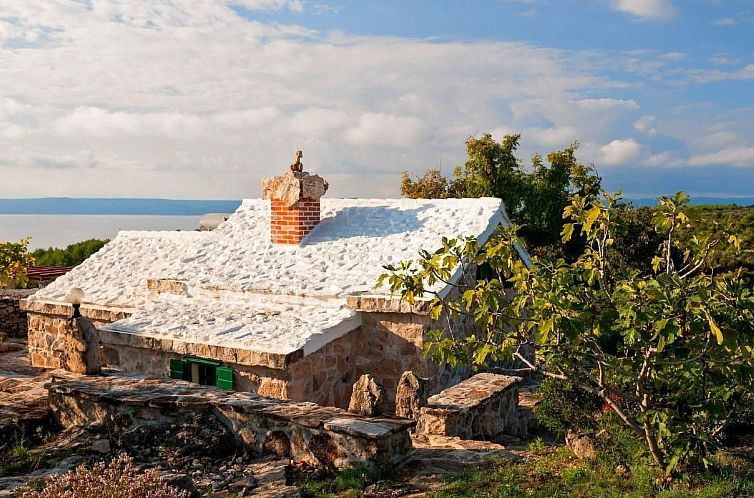 Vakantiehuis Ranch Visoka in Selca mit Panoramablick aufs Me