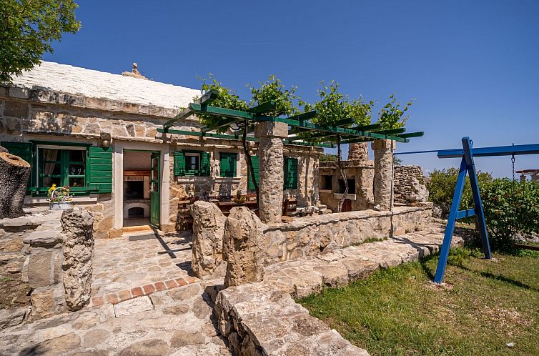 Vakantiehuis Ranch Visoka in Selca mit Panoramablick aufs Me