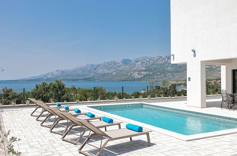Unterkunft 10313906 - Ferienhaus Dalmatien - Vakantiehuis Villa Stellante mit privatem Pool und Meerblick