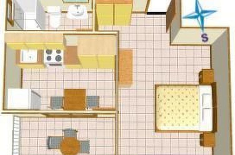 Appartement Wohnung für zwei Personen im zweiten Stock