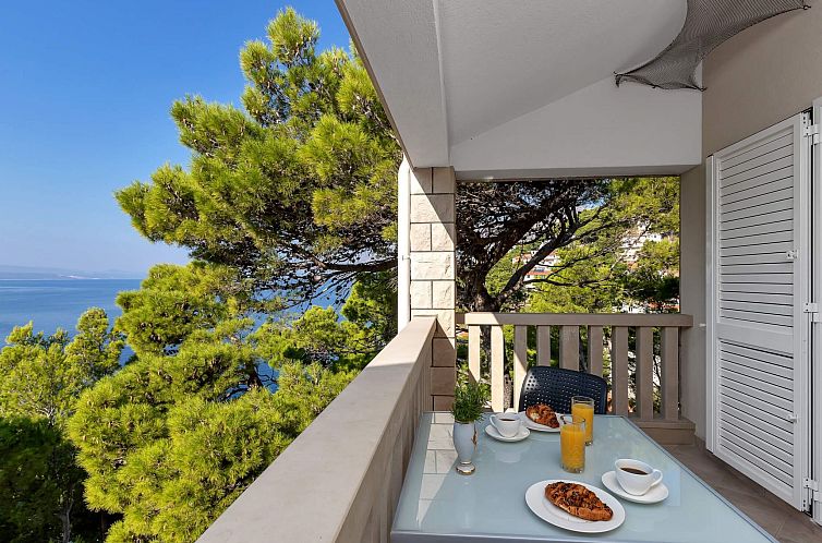 Appartement Pine Canopy Studio mit Balkon und Meerblick A1