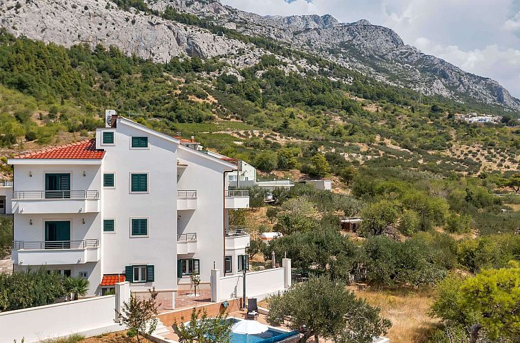 Appartement Villa Berulia in Brela - Meerblick