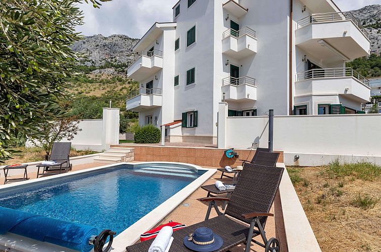 Appartement Villa Berulia in Brela - Meerblick