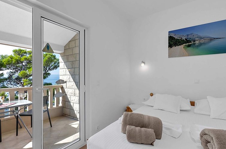 Appartement Pine Canopy Family Studio mit Balkon und Meerbli