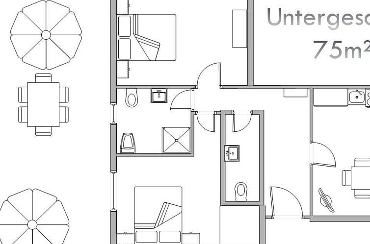 Appartement Erdgeschosswohnung mit viel Komfort und Terrasse
